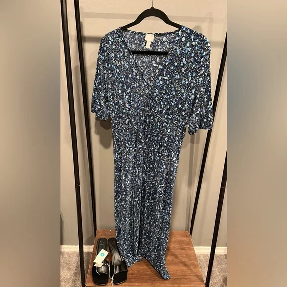 ASOS | Dresses | Asos Midi Floral Print Pilcro Ribbed Dress | Poshmark